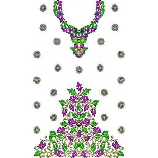 Female Dress Embroidery Design For A Wedding