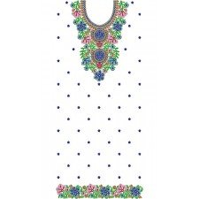 Evening Dress Embroidery Design For Women