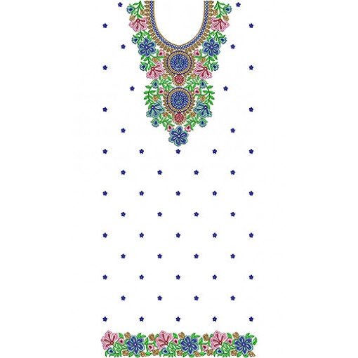 Evening Dress Embroidery Design For Women