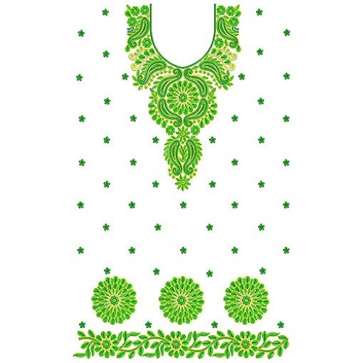 Cute Vintage Dress Embroidery Design