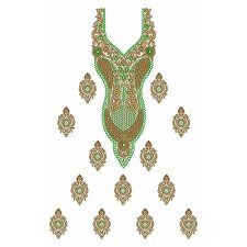 Neck Design For Embroidery Machine