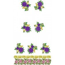 Indian Designer Dress Embroidery Design