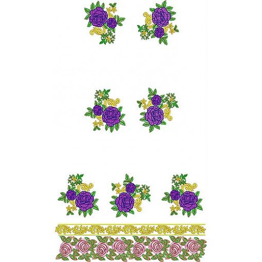 Indian Designer Dress Embroidery Design
