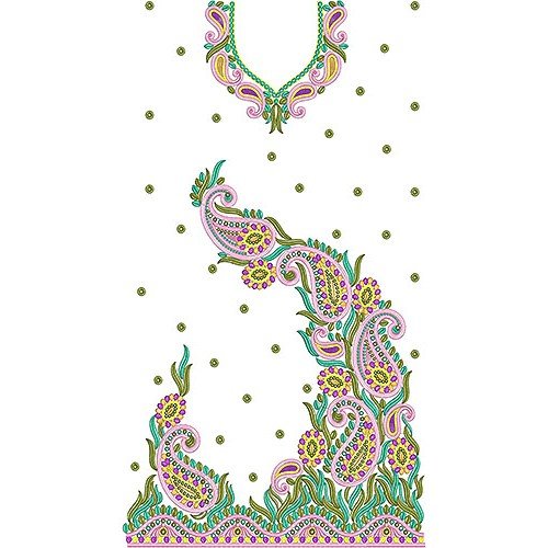 Pakistani Walima Dress Embroidery Design