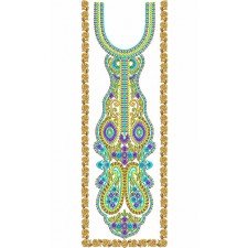 Country Western Dress Embroidery Design