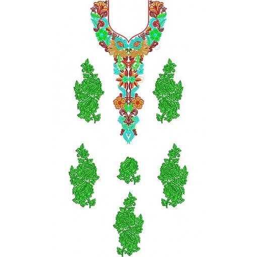Lovely Embroidery Dress Design For Girls