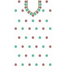 Cute Babby Flower Dress Embroidery Design