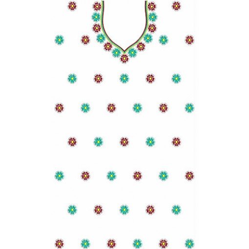 Cute Babby Flower Dress Embroidery Design