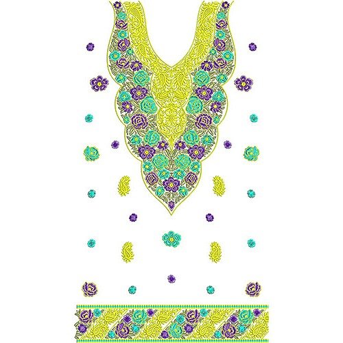 Cute Casual Dress Embroidery Design