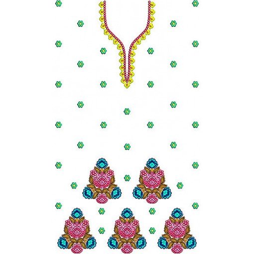 Italian Dress Embroidery Design For Girls