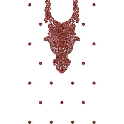 Latest Hot Fashion Dress Embroidery Design