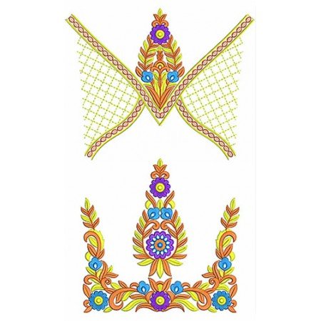 Midi Frock Embroidery Design For Wedding