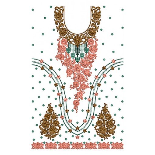 8310 Dress Embroidery Design