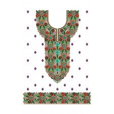 8312Dress Embroidery Design