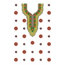 8378 Dress Embroidery Design