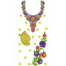 8393 Dress Embroidery Design