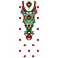 8394 Dress Embroidery Design