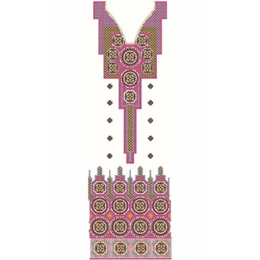 8413  Dress Embroidery Design