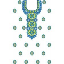 8501 Neck Embroidery Design