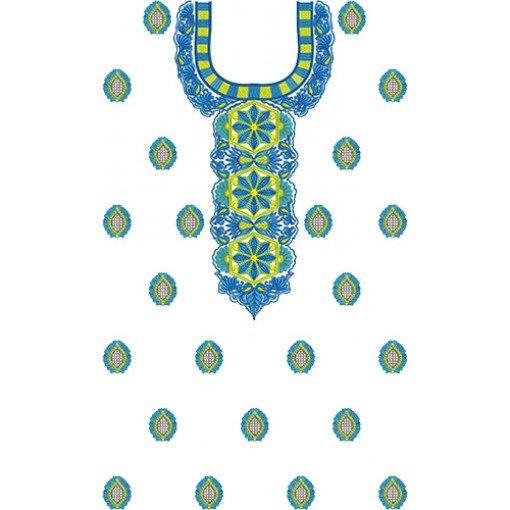 8501 Neck Embroidery Design