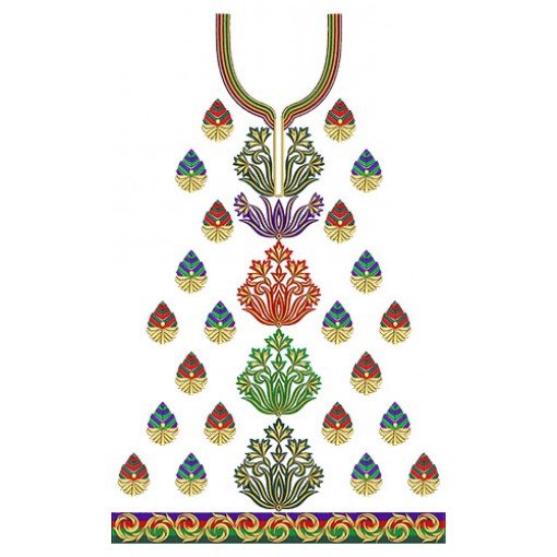 8503 Neck Embroidery Design