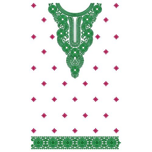 8636 Dress Embroidery Design