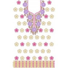 8637 Dress Embroidery Design