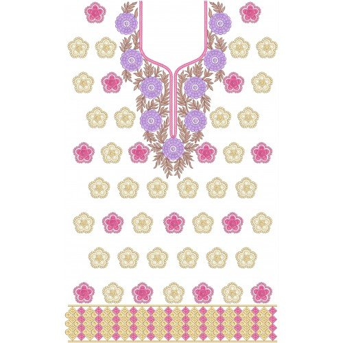 8637 Dress Embroidery Design