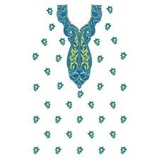 8721 Dress Embroidery Design