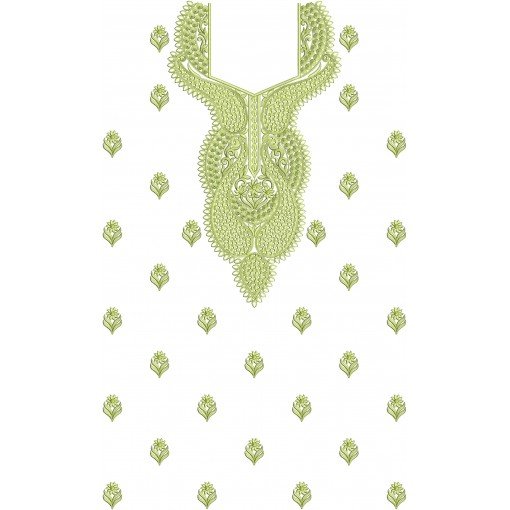 8727 Dress Embroidery Design