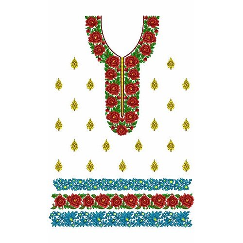 8728 Dress Embroidery Design