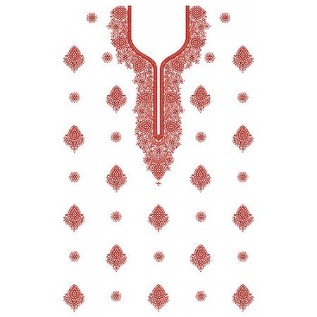 8791 Dress Embroidery Design