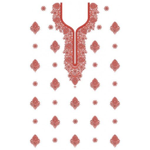 8791 Dress Embroidery Design