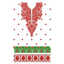 8871 Dress Embroidery Design