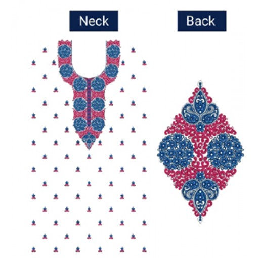 9024 Dress Embroidery Design