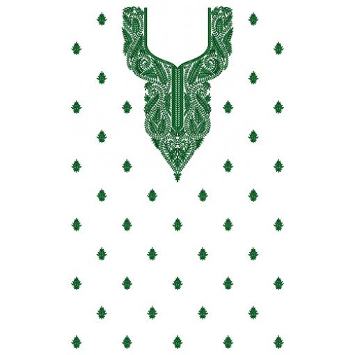 9029 Dress Embroidery Design