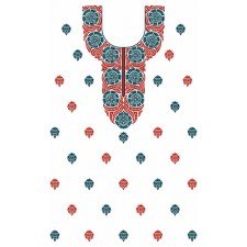 9090 Dress Embroidery Design
