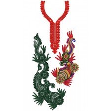 9150 Dress Embroidery Design