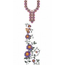9151 Dress Embroidery Design