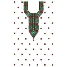 9221 Dress Embroidery Design