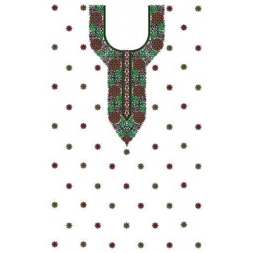 9221 Dress Embroidery Design