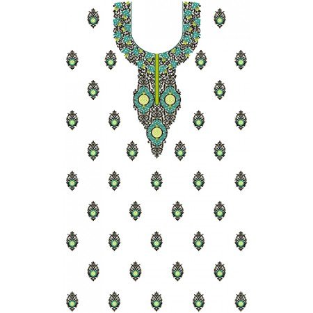 9223 Dress Embroidery Design
