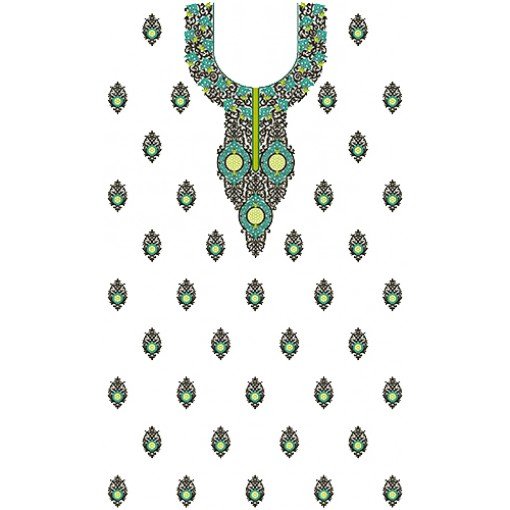 9223 Dress Embroidery Design