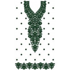 9224 Dress Embroidery Design