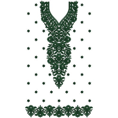 9224 Dress Embroidery Design