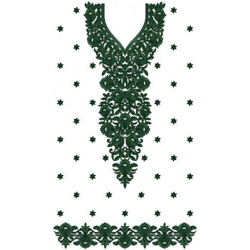 9224 Dress Embroidery Design
