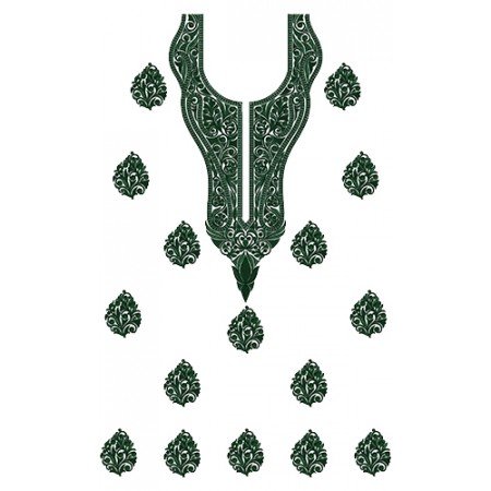 9290 Dress Embroidery Design