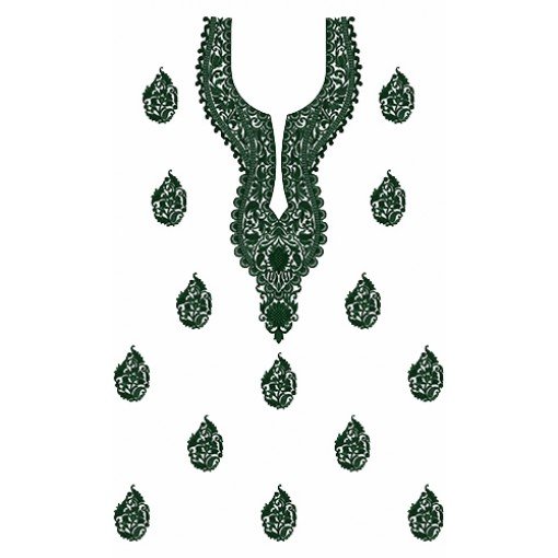 Dress Embroidery Design 9292