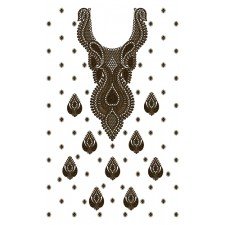 9296 Dress Embroidery Design