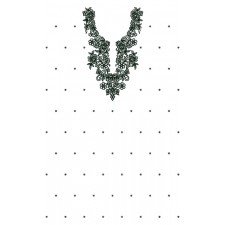 9298 Dress Embroidery Design